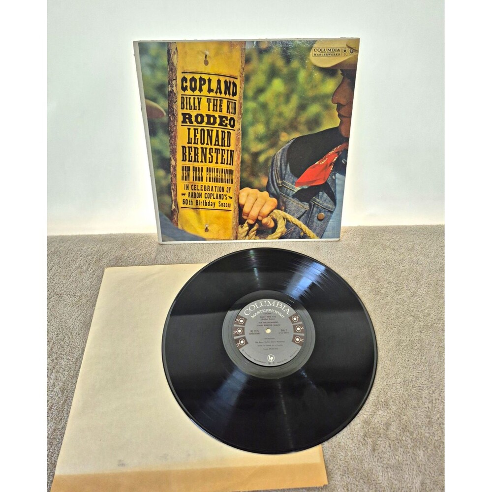 Columbia Masterworks Billy the Kid / Rodeo Copland Bernstein NY Phil LP ML 5575